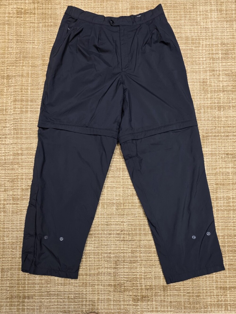 FootJoy DryJoys Men’s Large Black Convertible Golf Rain Pants Shorts